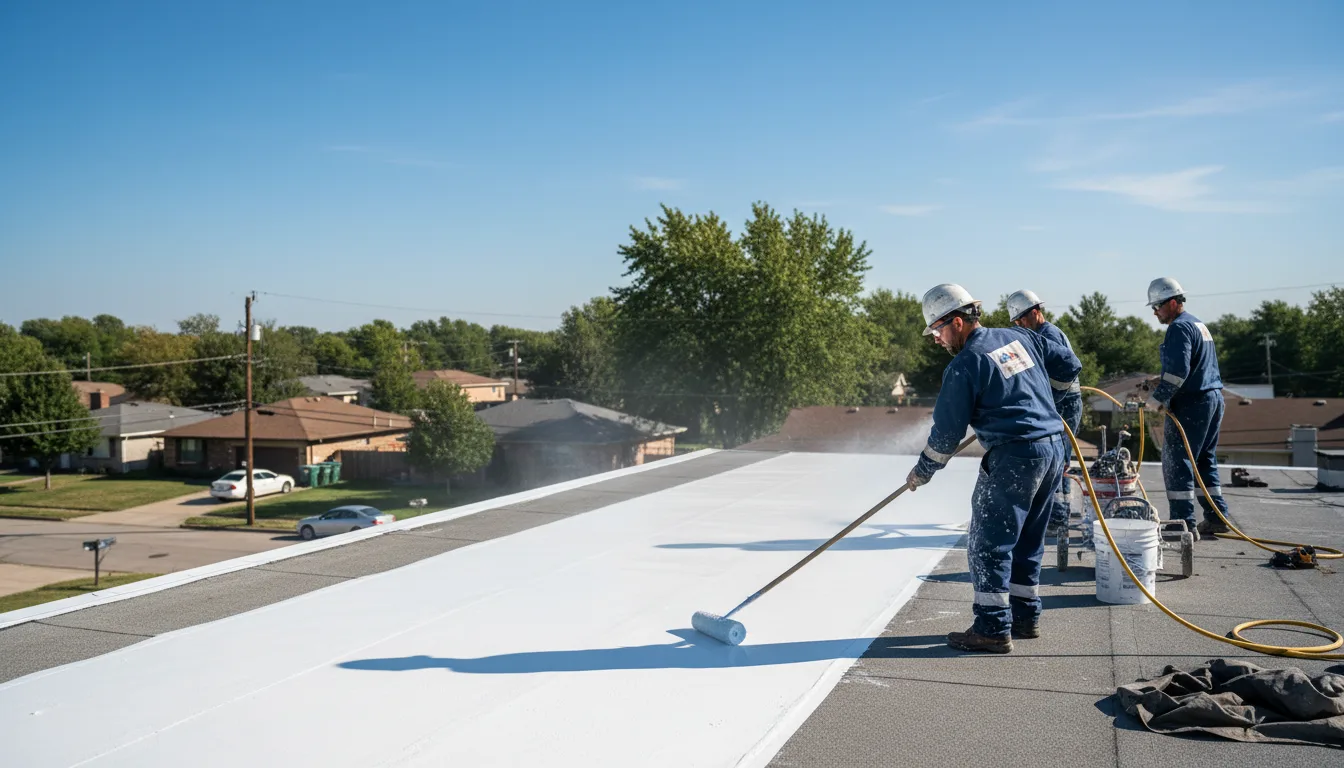 Commercial roof coating in Knoxville, AR near me